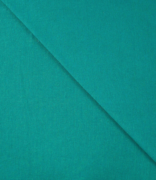 petrol - merino touch gebreide stof