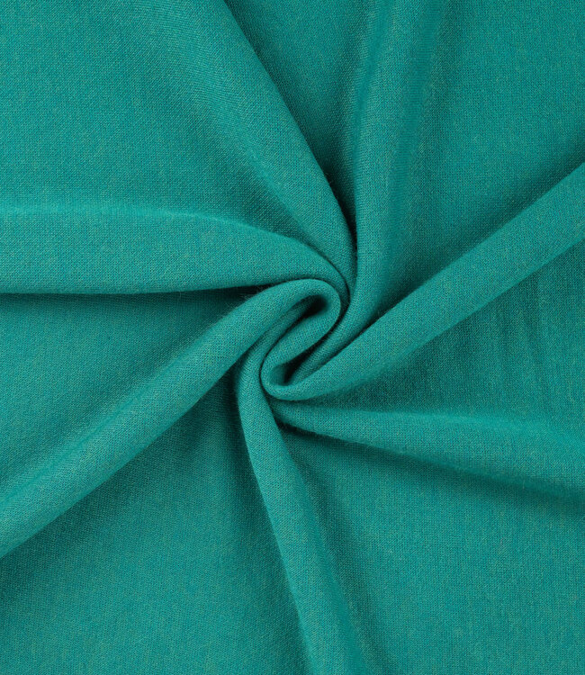 petrol - merino touch gebreide stof