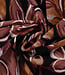 wijnrood bladeren - viscose twill