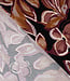 wijnrood bladeren - viscose twill