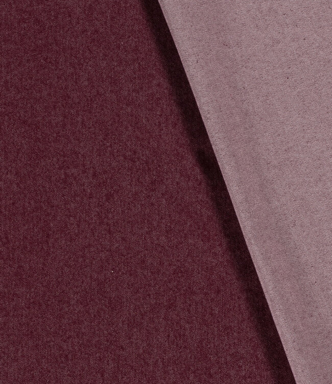 True Denim by M. Comfort Stretch Denim  - burgundy - 9.5 oz
