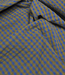 bronze en blauw - seersucker ruitjes