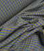 bronze en blauw - seersucker ruitjes
