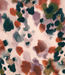 Atelier Jupe warme wintertonen in splashdessin op grijsbeige - viscose