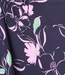 Atelier Jupe lila en groene bloemen op donkerblauw - viscose