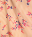 Atelier Jupe bloemetjes op fijne oker en beige ruitjes - viscose
