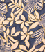 Atelier Jupe beige bloemen op jeansblauw - viscose