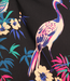 Atelier Jupe bloemen en vogels op zwart - viscose