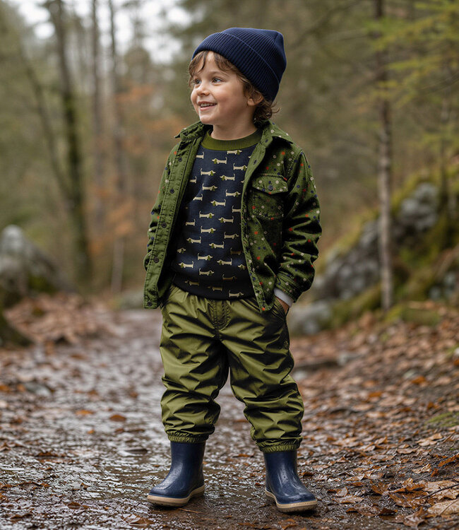 teckel groen accent - sweater