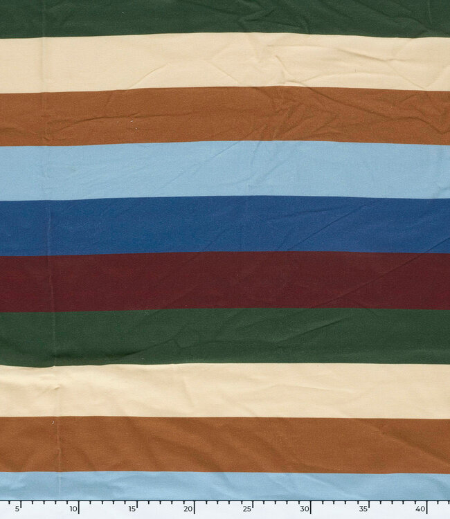 multicolor brede strepen - french terry