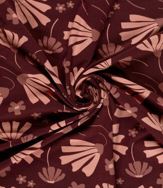 bordeaux pluisbloem - sweater