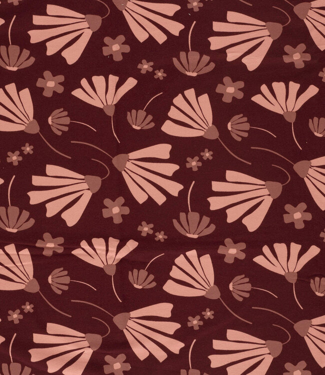 bordeaux pluisbloem - sweater