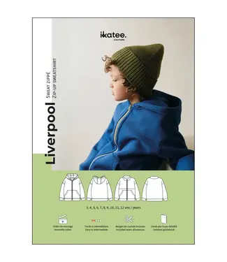 Ikatee LIVERPOOL - Kids ritsvestje sweater - papieren patroon