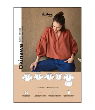 Ikatee OKINAWA - blouse of kleedje - papieren patroon