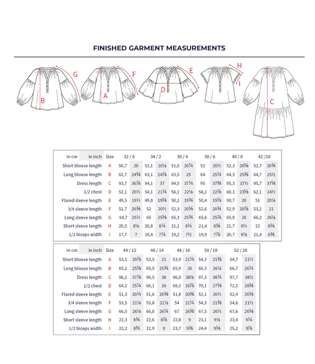 Ikatee OKINAWA - blouse of kleedje - papieren patroon