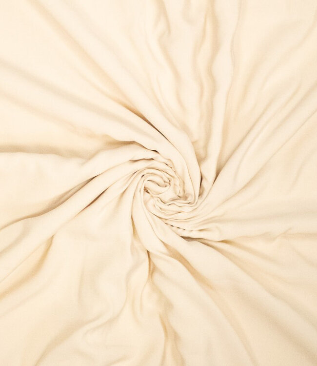 creme - sandwashed bamboe
