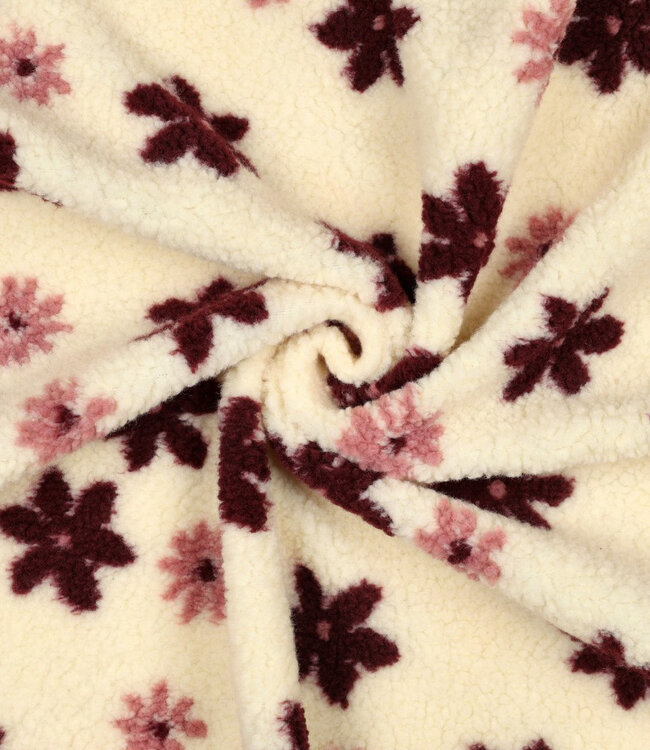 bloemen gebroken wit - heavy teddy