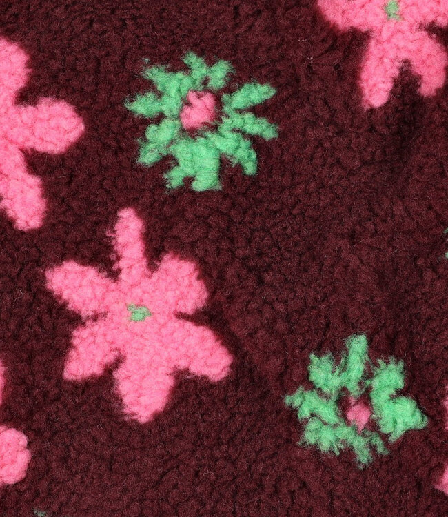 bloemen bordeaux - heavy teddy