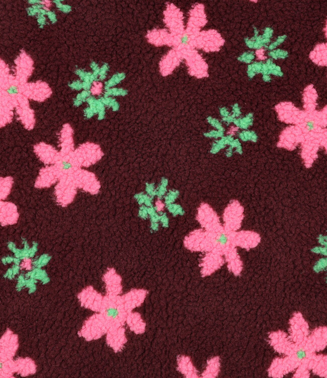 bloemen bordeaux - heavy teddy