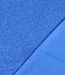 klein blauw  - teddy boucle double face met fleece