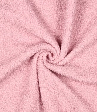 snoepjesroze - teddy boucle double face met fleece