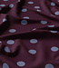 polkadots lila op aubergine - viscose