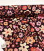 bordeaux en roze bloemen viscose