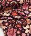 bordeaux en roze bloemen viscose