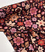bordeaux en roze bloemen viscose