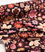 bordeaux en roze bloemen viscose