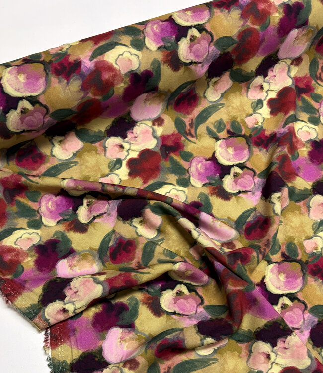prachtige groen en violet viscose