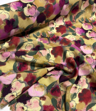 prachtige groen en violet viscose