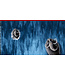 Mamoet blauw - sweater paneel 90 cm