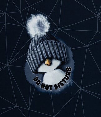 Do not disturb the penguin - sweater paneel 90 cm