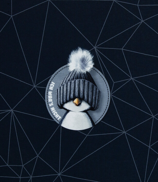Do not disturb the penguin - sweater paneel 90 cm