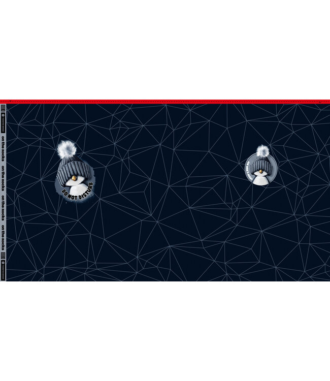 Do not disturb the penguin - sweater paneel 90 cm