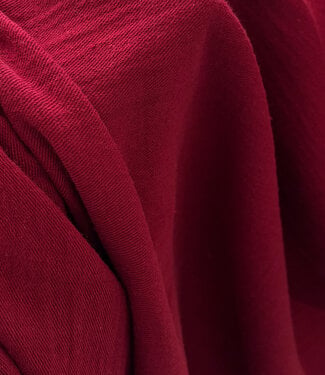 twill double gauze - mooie zware kwaliteit - bordeaux