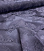 A la Ville Ingeweven leaves - diep nachtblauw - Viscose rayon gesatineerd (knipmode)