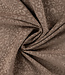 taupe met subtiele luipaardprint - soepelvallende corduroy / ribfluweel