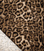 deadstock faux fur - bruin cavallo luipaardprint