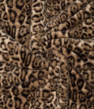 deadstock faux fur - bruin cavallo luipaardprint