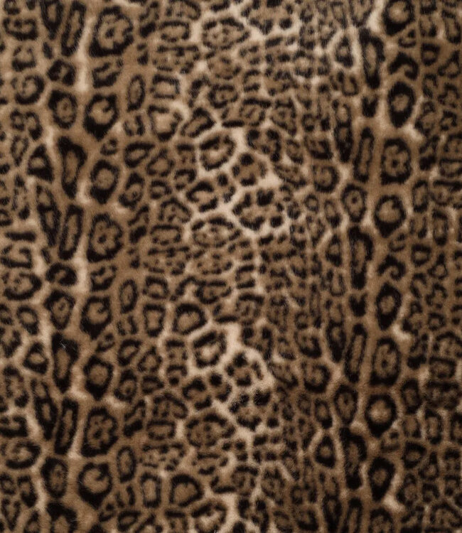 deadstock faux fur - bruin cavallo luipaardprint