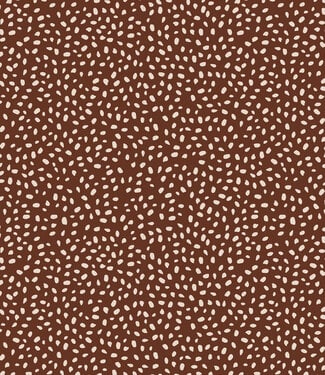 bruine dots - katoen tricot