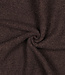 donkerbruin - teddy boucle double face met fleece