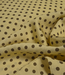 polkadots geel en bruin - viscose