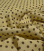 polkadots geel en bruin - viscose