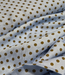 polkadots blauw en bruin - viscose