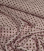 polkadots roze en bruin - viscose