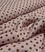polkadots roze en bruin - viscose