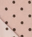 polkadots roze en bruin - heavy knit teddy